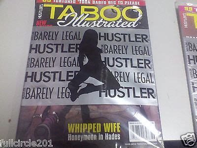 porn+taboo|Recent issues of Hustler's Taboo .